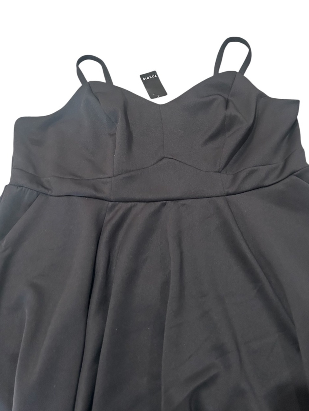 Torrid Mini Scuba Lace Up Fit-And-Flare Black Mini Dress Corset NWT 3X (22-24) - Picture 6 of 13